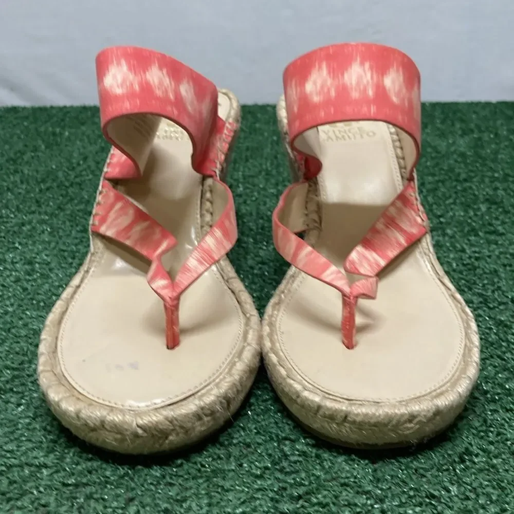 Vince Camuto Lavanda Red Sandal Wedges women’s size 10 (OKPM-07-066)